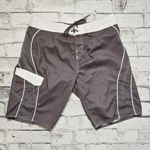 O'neill Grey and White Board Shorts